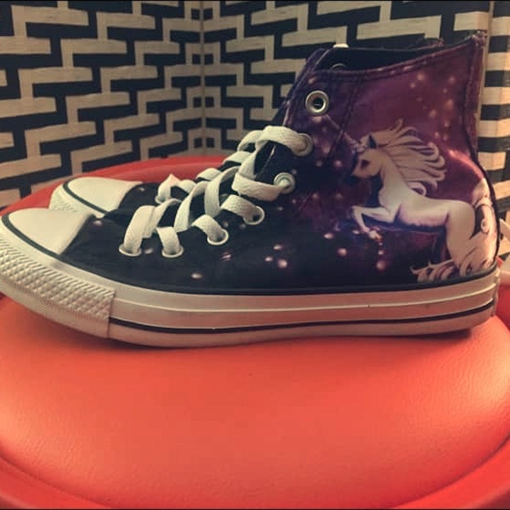 Converse All Star galaxy unicorn high tops